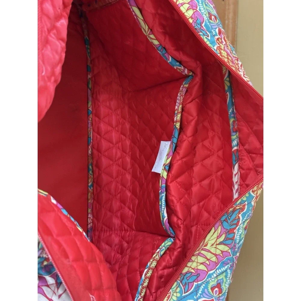 Vera Bradley RETIRED PRINT Paisley in Paradise Large Travel Duffle Bag  EUC